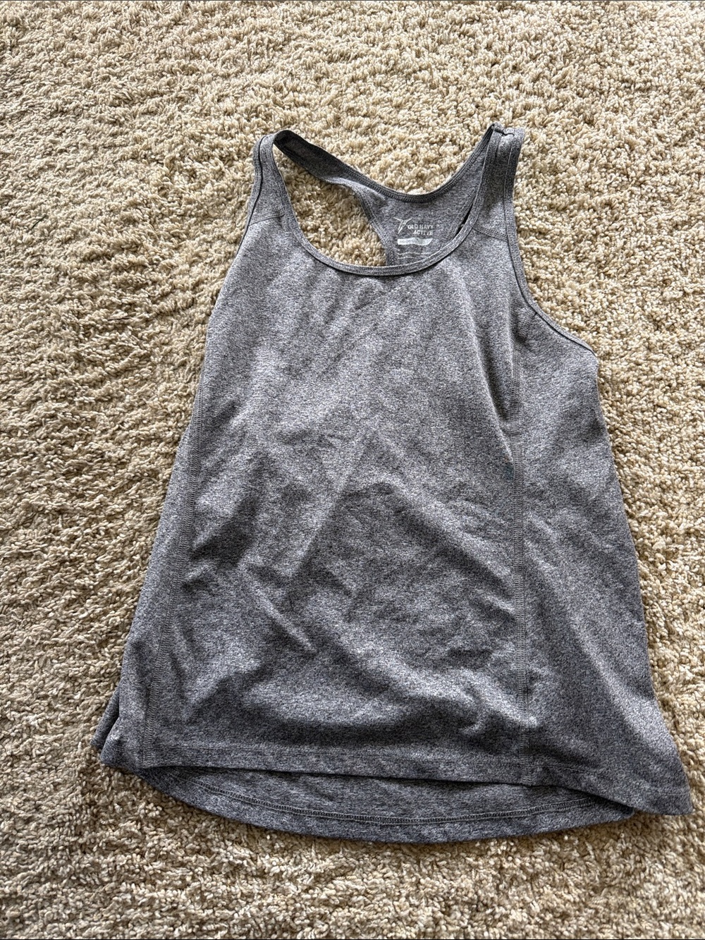 Old Navy Gray Racerback Athletic Tank Top